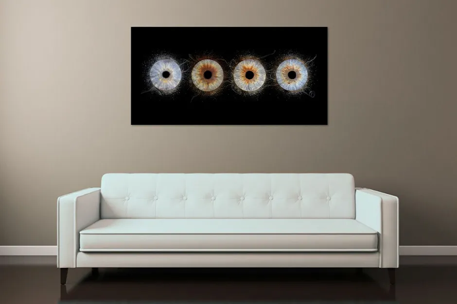 Tableau iris famille pour un intérieur unique - Photographe en Drôme-Ardèche - Marianne Louge Photography